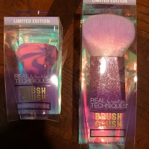 Real techniques kabuki brush, diamond sponge